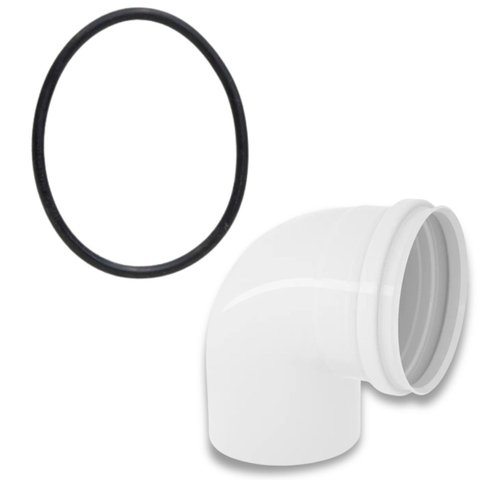 Joelho 90º Esgoto 50mm Pvc + Anel de Vedação Dn50