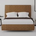 Ver imagem 1 de Cama Queen Flutuante 158cm com Cabeceira Romana Sintético