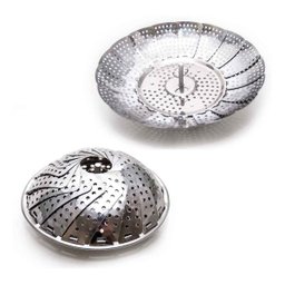 Cesto de Cozimento À Vapor Inox Cozinhar Legumes Verduras - 1