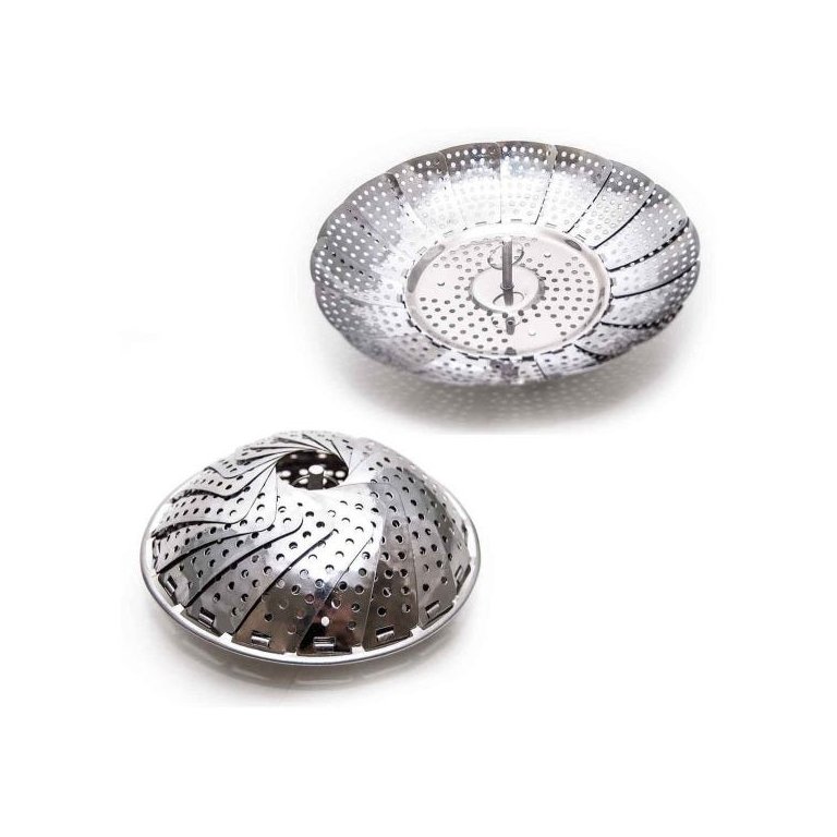 Cesto de Cozimento À Vapor Inox Cozinhar Legumes Verduras