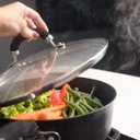 Ver imagem 3 de Cesto de Cozimento À Vapor Inox Cozinhar Legumes Verduras