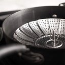 Ver imagem 2 de Cesto de Cozimento À Vapor Inox Cozinhar Legumes Verduras