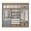 Ver imagem 4 de Guarda-Roupa Casal com Espelhos New Jade Marrom/Cinamomo