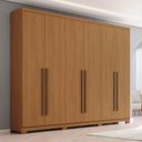 Ver mais imagens de Guarda-Roupa Casal com Espelhos New Jade Marrom/Cinamomo