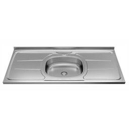 Pia Inox Duranox Ghelplus 160X52 1 Cuba Oval - 1 Pia Inox Duranox Ghelplus 160X52 1 Cuba Oval - 1