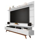 Ver imagem 1 de Rack e Painel Germai Vivare Wood 1.8 Branco TV 72 Polegadas - Branco