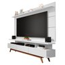 Rack e Painel Germai Vivare Wood 1.8 Branco TV 72 Polegadas - Branco - 1