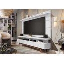 Ver imagem 2 de Rack e Painel Germai Vivare Wood 1.8 Branco TV 72 Polegadas - Branco