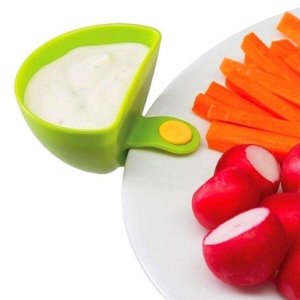 Kit 2 Molheiras Clip Porta Ketchup Molhos - cores sortidas