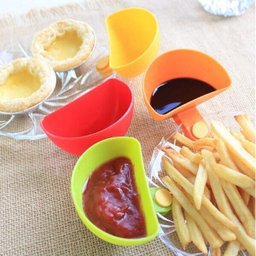 Kit 2 Molheiras Clip Porta Ketchup Molhos - cores sortidas - 4