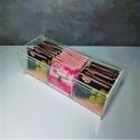 Ver imagem 3 de Caixa Acrílica Porta Saches Chá ou capsulas - 3 Divisórias Com Tampa stop 4mm