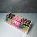 Ver imagem 2 de Caixa Acrílica Porta Saches Chá ou capsulas - 3 Divisórias Com Tampa stop 4mm