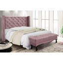 Ver imagem 5 de Cabeceira Cama Box Solteiro 90cm e Recamier Vicenza Veludo Lilás S04 - D'Rossi