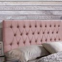 Ver imagem 3 de Painel Cabeceira Dubai Para Cama Box-1,28 Mt-veludo Rosa