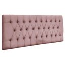 Ver imagem 1 de Painel Cabeceira Dubai Para Cama Box-1,28 Mt-veludo Rosa