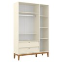 Ver imagem 3 de Berço Americano e Guarda Roupa Unique 3 Portas Off White Eco Wood com Colchão Ortobom - Matic