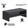 Kit 02 Suportes Stand Para Monitores Mesa Escritório Home Office Lap L03 Preto - Lyam Decor - 4
