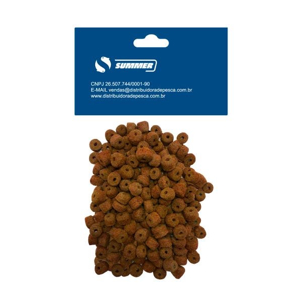 Isca Para Pesca Natural Pronta Furada Essência de Laranja 1kg Summer - 2