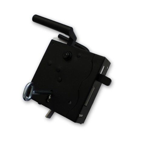 Fechadura Hamburguesa Abertura a Direita Preta 60222 Loth