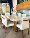 Ver imagem 1 de Sala de Jantar Maciça 6 Cadeiras 1,80reali Requinte Salas