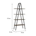 Ver imagem 3 de Estante com Prateleiras Estilo Industrial - Metal e Madeira