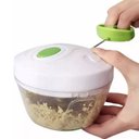 Ver imagem 1 de Mini Processador de Alimentos Manual Grupo Shopmix Transparente com 3 Lâminas de Aço Inox