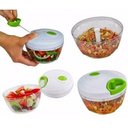 Ver imagem 2 de Mini Processador de Alimentos Manual Grupo Shopmix Transparente com 3 Lâminas de Aço Inox