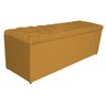 Calçadeira Estofada Liverpool 160cm Queen Size Suede Mostarda - 1