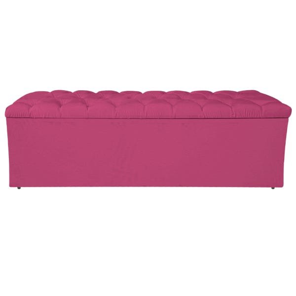 Calçadeira Estofada Liverpool 140cm Casal Corano Pink - 2