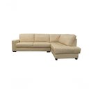Ver imagem 4 de Sofá de Couro Canto Marrocos 3 Lugares com Chaise Direita Manteiga Pigmentado - Mempra Design