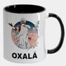 Caneca Branca com Interna Preta Y5 Oxala Orixá Candomblé Opaxoro - 1