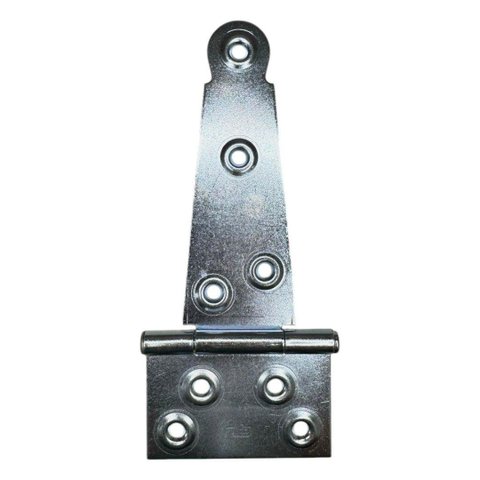 Dobradiça Zincada Leme Portão - 6" 152 Mm