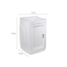 Gabinete Tanque Astra Plastico 15litros Gtq0 Branco - 3