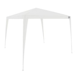Tenda Gazebo Belfix em Polietileno com Estrutura em Tubos de Aço Na Cor Branca 3,00x3,00m - 9