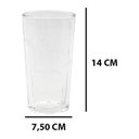 Ver imagem 2 de Jogo 6 Copos Água Suco Vidro Conjunto 350ml 14 X 7,5:Branco