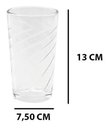 Ver imagem 2 de Jogo 6 Copos Água Suco Vidro Conjunto 350ml 13 X 7,5:Branco