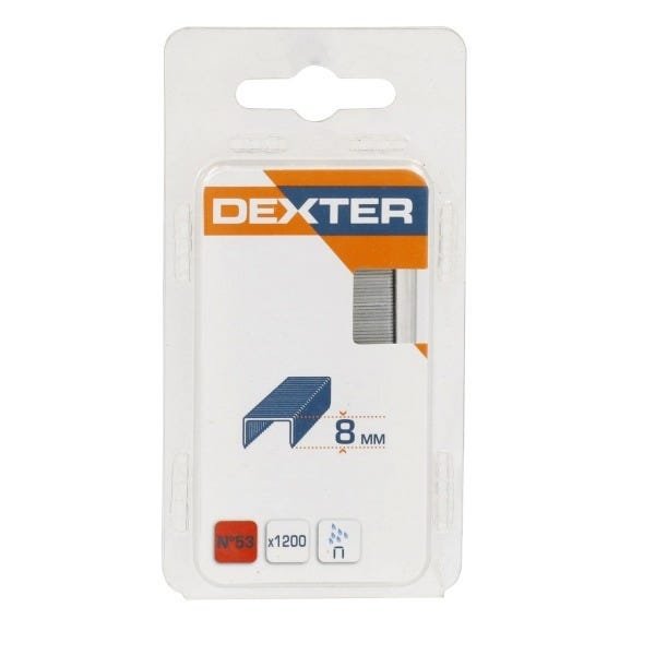 Grampo de 8mm N53 1200 grampos Dexter - 1