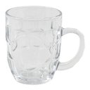 Ver imagem 2 de Jogo 6 Copos Canecas Água Suco Vidro Conjunto 300ml 9,5 X 8:Branco