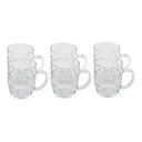 Ver imagem 1 de Jogo 6 Copos Canecas Água Suco Vidro Conjunto 300ml 9,5 X 8:Branco