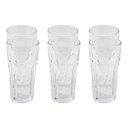 Ver imagem 1 de Jogo 6 Copos Água Suco Vidro Conjunto 350ml 14 X 7,5:Branco