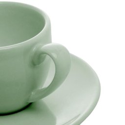 Conjunto 6 Xícaras Porcelana para Chá com Pires Alanya Eden 275Ml - 5 Conjunto 6 Xícaras Porcelana para Chá com Pires Alanya Eden 275Ml - 5