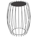 Ver imagem 1 de Mesa Apoio Lateral 43 Cm Tampo Vidro Preto Base Metal Preto Nacc
