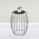Ver imagem 6 de Mesa Apoio Lateral 43 Cm Tampo Vidro Preto Base Metal Preto Nacc