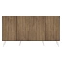 Ver imagem 7 de Aparador Buffet 4 Portas Retrô Veneza Multimóveis V3556 Rustic/Branco