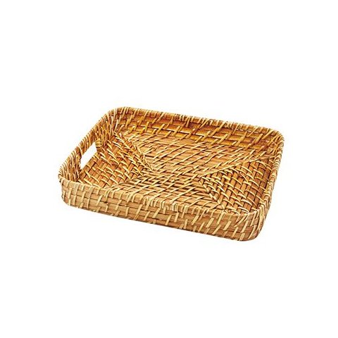 BANDEJA RETANGULAR RATTAN 29 CM CLASS HOME