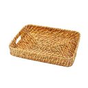 Ver imagem 1 de BANDEJA RETANGULAR RATTAN 29 CM CLASS HOME