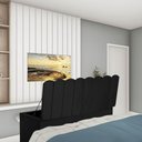 Ver imagem 1 de Calçadeora Baú Recamier Solteiro 100CM Alanis Suede Preto - D A DECOR