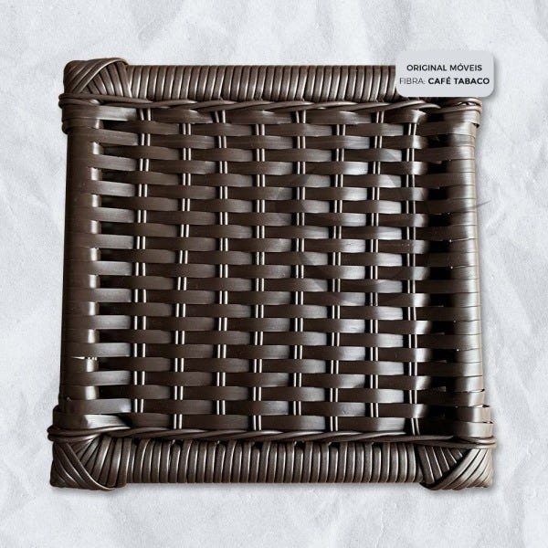 Conjunto de Mesa 4 Cadeiras de Alumínio Original Móveis - Café Tabaco - 1