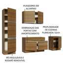 Ver imagem 4 de Armário de Cozinha Completa 240cm Rustic Bari Madesa 01