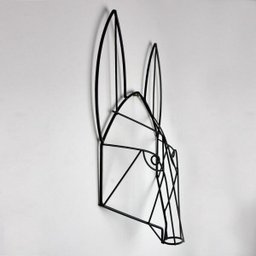 Enfeite Aramado Wolf - 31 X 27 Cm - 2
